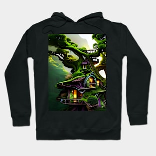 Fairy Fantasy Treehouse In Forest Hoodie